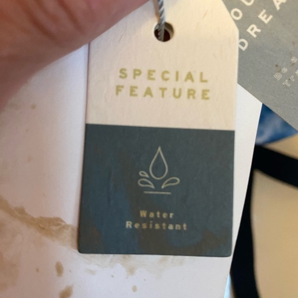 NWT BLUE & TAN MINI BACKPACK/HANDBAG - Picture 6 of 13